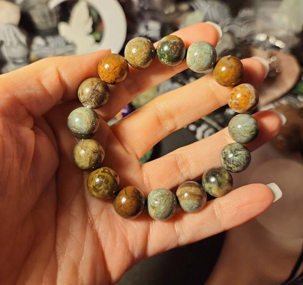 African Turquouse Bracelet (12mm, Size 7)